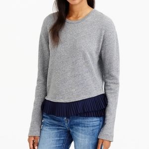 J. Crew ruffle hem sweatshirt
